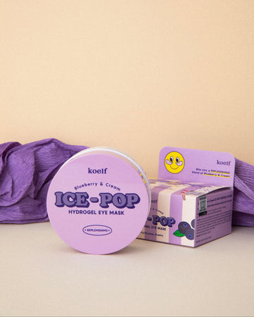 Koelf Hydrogel Øyemasker Blåbær og krem